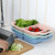Shubo New Plastic Fruit and Vegetable Foldable Draining Basket Hanging Kitchen Household Multi-Functional Washing Vegetable Basket