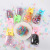Korean Style New Children's Thick Rubber Band Deer Bottled Color Disposable Rubber Band High Elasticity Hairband for Tying up Hair