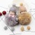 Koorol Cartoon Cute Baby Fur Ball Keychain Crane Machine Plush Doll Pendant Sleeping Baby Bag Accessories