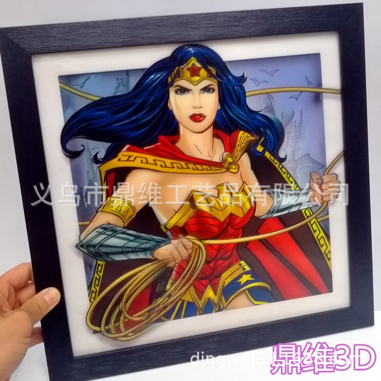 光栅立体画 3D 5D立体画现货批发 三维变幻卡 漫威人物定制 正版