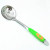 Factory Direct Supply Stainless Steel Soup Ladle Color Plastic Handle Spoon Large Rice Spoon Shovel Slotted Turner Wholesale Two Yuan Supply