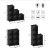 Simple Wardrobe Storage Assembly Single Hanging Wardrobe Folding Plastic Storage Cabinet Plastic Minimalist Modern Economical