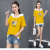 Women's Short-Sleeved T-shirt New Korean Style Assorted Colors False-Two-Piece Slimming and Fashionable Top Fashion