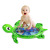 Water Cushion Inflatable Turtle Climbing Water Cushion Inflatable Cartoon Turtle Baby Learning Racket Mat Factory in Stock