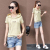 Thin Short Sleeve Hoodie Women's Hooded Summer Loose 2021 New Korean Style Baita Casual Sports T-shirt Top Fashion