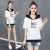 Women's Short-Sleeved T-shirt New Korean Style Assorted Colors False-Two-Piece Slimming and Fashionable Top Fashion