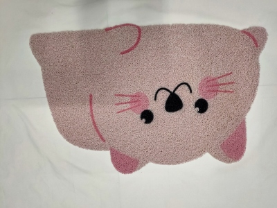 PVC Cartoon Wire Ring Shaped Door Mat