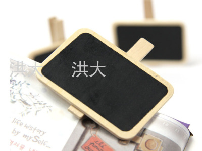 Wooden Message Mini Blackboard Clip Creative Christmas Holiday Decoration Photo Clip Crafts Notes Price
