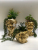 Jinbao Electroplating Medium Temperature Ceramic Flower Vase and Flower Pot Succulent Bonsai Decorative Flower Vase Crafts