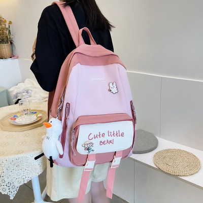 Japanese Harajuku Cute Vintage Style Girl's Schoolbag Female Korean College Soft Girl Backpack Large Capacity Student Backpack