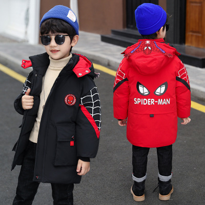 Children's Clothing Cross-Border Foreign Trade Boy's Quilted Cotton Coat 2021 Autumn and Winter New Western Style Children's Thickening Cotton Coat Boy Warm Coat