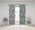 Customized High-End Living Room Bedroom Full Shading Bay Window Pastoral Floral Shading Cloth Curtain