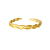 Open Double-Layer Wave Pattern Bracelet Imitation 18K Gold Bracelet Twist-Shaped Vietnam Placer Gold Bracelet Female No Color Fading