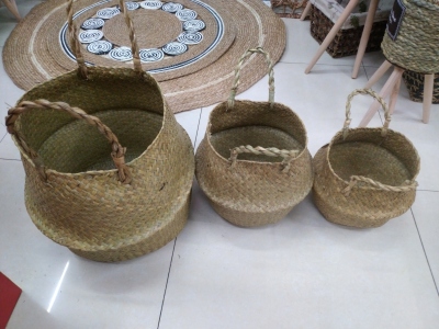 Water Plant Woven Gourd Storage Basket