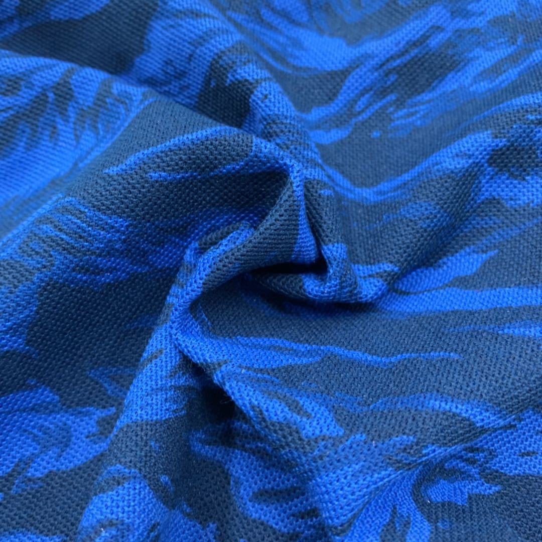 厂家供应  TC珠地网眼布涂料印花  涤棉PK网眼布圆网印花