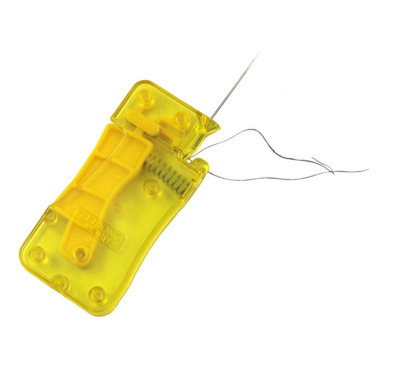 Yellow Threader with Spring Needle-Threader Threading Needle Thread Guide Machine Thread Guide Needle-Threader