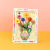 Children's Student Creativity Handmade DIY Button Flower Bouquet Painting with Photo Frame Father's Day Three-Dimensional Button Stickers