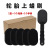 Foreign Trade Car Wash Supplies Car Tire Polishing Brush Tire Waxing Brush Replaceable Handle Sponge Tear-Proof