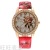 Hot Sale Top-Selling Product Fashion Flower Rose Women Watch Women's Watch Belt Quartz Watch Factory in Stock Wholesale