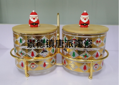 New Christmas &#127876; Christmas Gifts Candy Box Tuck Box Ceramic Box Ceramic Pot Gifts