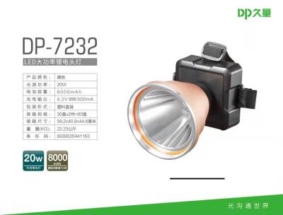 Duration Power Led Dp-7232 Lithium Battery Headlight