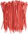 Nylon Cable Zip Ties Self-Locking Strip Line Min 40 Lbs Strength 10 Inch 100 PCs Pack Red