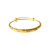 Simple Graceful Imitation Gold Bracelet No Color Fading Mantian XINGX Ring Bracelet Female Placer Gold Jewelry Two-Piece Set