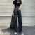 Black High Waist Jeans for Women Loose-Fitting Wide-Leg Slim-Fit Summer Thin 2021 New Straight Mop Trousers Tide