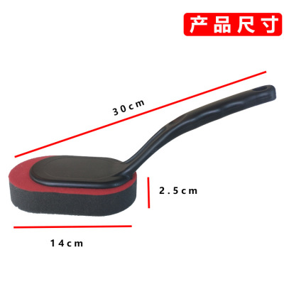 Foreign Trade Car Wash Supplies Car Tire Polishing Brush Tire Waxing Brush Replaceable Handle Sponge Tear-Proof