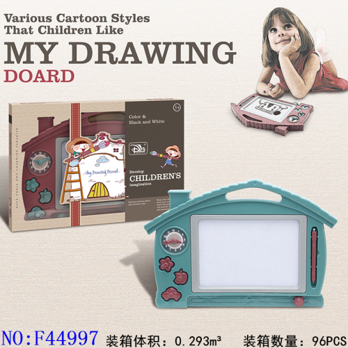 Handwriting Board Painting Writing Magnetic Black and White Writing Board Early Education Writing Enlightenment Doodle Board Toy F44997