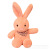 New Eight-Inch Scarf Rabbit Plush Toy Doll Prize Claw Doll Doll Cute Bunny Children Sleep Companion Pillow