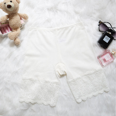 Safety Pants Women's Mesh Five-Point Short Breathable Lace Underwear Honeycomb Anti-Exposure Bottom Shorts Outer Wear Wholesale Safety Pants