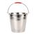 Stainless Steel Bucket Non-Magnetic Thickened Household Kitchen Oil Extraction Barrel round Barrel Ice Bucket Oblique Bucket Hotel Supplies