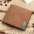 Men's Wallet Horizontal Vintage PU Leather Wallet Korean Style Thin Fashion Leather Patchwork Wallet in Stock Wholesale