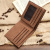 Men's Wallet Horizontal Vintage PU Leather Wallet Korean Style Thin Fashion Leather Patchwork Wallet in Stock Wholesale