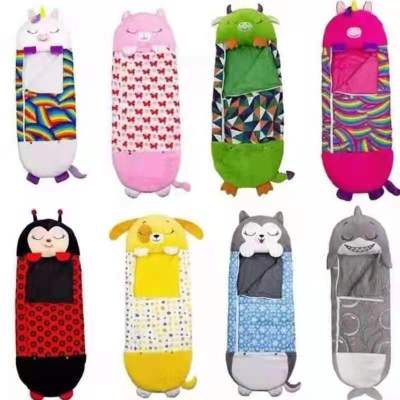 Cross-Border Cartoon Animal Children Sleeping Bag Happy Nappers One-Piece Pajamas Sleeping Bag Children's Pillow Amazon