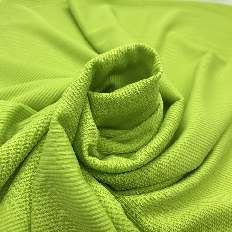 厂家直销 现货供应 2*2细坑条罗纹   高弹袖口打底阔腿裤服装面料