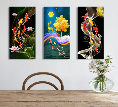Photo Frame Five-Piece Cloth Painting Nordic Oil Painting Entrance Painting Corridor and Aisle Mural Sofa Background Hanging Painting and Oil Painting