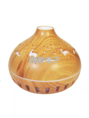 Cross-Border Wood Grain Hollow Humidifier Mute Colorful Purification Creative Bedroom Vase Bird Cage Hydrating Aromatherapy Atomization