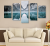 Five-Piece Cloth Painting Photo Frame Nordic Oil Painting Entrance Painting Corridor and Aisle Mural Sofa and Bedside Painting Hanging Painting