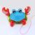 Leash Crab Electric Cute Crab Colorful Light Dynamic Music Children's Toy Stall Night Market Factory Wholesale