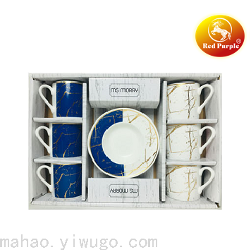 Tooth Porcelain Straight Tube + Court Dish-Double Mosaic Series