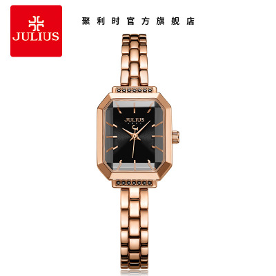 Julius Flagship Store Korean Style Retro Square Bracelet Watch Fashion Trendy Waterproof Quartz Watch Female JA-1064