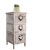 Bedside Table European Style Creative Idyllic Wooden Furniture Storage Cabinet Cupboard Chest of Drawers White Locker