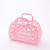 Foldable Bathroom Hollow Wash Storage Basket Bath Basket Plastic Bath Basket Basket Bath Basket Storage Basket