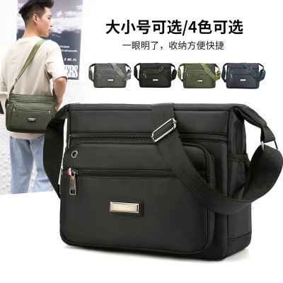 SOURCE Men's Bag Single Shoulder Bag Large Capacity Business Messenger Bag Men's Tooling Messenger Bag Student Fashion Cross-Body Bag Fashionable Shoulder Bag