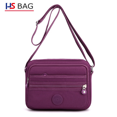 Korean Style Women's Shoulder Bag New Oxford Cloth Crossbody Bag Outdoor Leisure Travel Crossbody Bag Color Multi-Layer Backpack