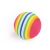 Factory Direct Supply Hot Foam Striped Rainbow Ball Cat Toy Interactive Pet Toy Cat Supplies in Stock Wholesale