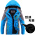 Winter Korean Style Boy's Jacket Medium and Large Children Thickened Fleece Hooded Coat Outdoor Mountaineering Clothing Factory Wholesale