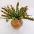 Artificial Green Plant Artificial 7 Fork Wave Grass Retro Vase Decoration Home Ornamental Flower